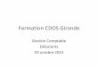 Formation CDOS Gironde · 6890 - Engagements à réaliser sur ressources affectées 7890 - Report des ressources non utilisées TOTAL II TOTAL II A = Total des charges directes (I