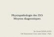 Physiopathologie des ISO Moyens diagnostiques - … · Physiopathologie des ISO Moyens diagnostiques Dr Nicole DESPLACES GH Diaconesses Croix saint Simon - Paris. ... – Soins de