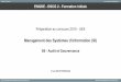 Management des Systèmes d’information (SI) ENGDE - …ma-formation-informatique.fr/wp-content/uploads/2015/09/S6-UE5... · S6 - Audit et Gouvernance Yves MEISTERMANN. ... Comprendre