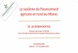Le système de financement agricole et rural au Maroc · Le système de financement agricole et rural au Maroc M. Ali BENMOKHTAR Directeur des Etudes / CERCAM Centre d’Etudes et