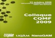 Colloque CQMF 2009 - Horaire - NanoQAM - Accueil · 2011-09-20 · Colloque CQMF 2009 - Horaire 08h30 ... • Lehn, J.-M., Toward complex matter: Supramolecular chemistry and self-organization,