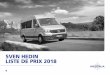 SVEN HEDIN LISTE DE PRIX 2018 - campingcar-cie.com · Système de navigation „Discover Media“, écran tactile 8‘‘, 4 haut-paleurs,connection téléphone, App Connect 3 Z44