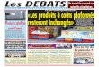 Page 24 Le DG des Impôts rassure «Les produits à … debats.pdf · conférence de presse consa-crée au lancement réussi le 11 décembre du satellite algérien ... (GTO) se sont