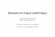 Ecole des systèmes complexes Rennes, 15 septembre …risc-e.univ-rennes1.fr/ecoleSC/2009/presentations_pdf/ETSC2009... · RISQUES BANCAIRES ET RISQUE SYSTÉMIQUE 3. RISQUE SYSTÉMIQUE