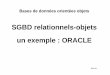 SGBD relationnels-objets un exemple : ORACLE · SGBD relationnels-objets un exemple : ORACLE Bases de données orientées objets. BDA9.2 SQL3 nSQL3 = SQL2 pour BD relationnelles +