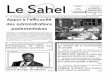 P. 11 Appui à l'efficacité - nigerdiaspora.netnigerdiaspora.net/journaux/sahel-09-06-09.pdf · République en charge du suivi du Programme spécial dans la région de Maradi 