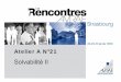 A21final [Mode de compatibilité] - amrae.fr · Souscription Non-Vie SCR Souscription Catégor Vie risq Risque de primes/réserves Ri Risque de Concentration Risque de Taux d’intérêt
