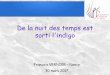 De la nuit des temps est sorti l'indigo - Accueil - alsals.univ-lorraine.fr/files/Seances/2017/17-03-30 Couleur/ALS2017... · De la nuit des temps est sorti l'indigo François VERNIER