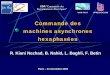 Commande des machines asynchrones hexaphasées · Commande des machines électriques de faible puissance (