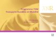 Programme TDM Transports Durables et Mobilité · Programme VTT 2008-2010 TTD 2011 o Tous les modes de transport terrestres (route, rail, voies d’eau) ... • LMF/ECN - Labo. de