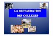 LA RESTAURATION DES COLLEGES - Internet Reuniondaaf.reunion.agriculture.gouv.fr/IMG/pdf/06_CG_restauration... · 9 Les cuisines du Département et leur volume de production Cuisine