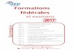 Formations fédérales - ffp.asso.fr · des fondamentaux en PA et/ou en Voltige, programme de perfectionnement, règlement de la discipline, contrôle médical et information sur