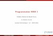 Programmation WEB 1 - dil.univ-mrs.frgcolas/options-l2info/pres_progweb2014.pdf · Programmation WEB 1 Fr ed eric B echet & Beno^ t Favre Aix Marseille Universit e Licence Informatique