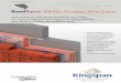610013 a Kingspan brochure K8 Plus BE-FR · Veuillez prendre contact avec notre service commercial pour d’autres dimensions et ... Epaisseur du produit* Valeur R D Valeur U** (mm