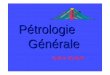 Pétrologie Générale - Cours de Géologie - Sciences de ...coursgeologie.com/uploads/PDF/Petrologie Generale.pdf · La composition de l eau de mer a-t-elle changé au cours des