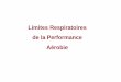 Limites Respiratoires de la Performance Aérobiecampusport.univ-lille2.fr/documents/entrainement/limites_perf... · d’influence sur le travail respiratoire ou sur le coût en O