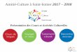 Amitié-Culture à Saint-Ismier 2017 2018 · • Le nombre maximum d’élèves est limité à 12 ... gratuit Responsables du ... 85 m qui conduit jusqu’au dôme offrant une vue