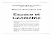 Espace et Géométrie - ac-orleans-tours.fr · Th_Math2 - Banque d'exercices n°3 - Espace et géométrie JMC - Version Août 2009 Table des matières Maths - N2 - Espace et géométrie