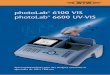photoLab 6100 VIS photoLab 6600 UV-VIS - … · nant à la fois tous les classiques de la spectrophotométrie notamment toutes les fonctions balayages, et également ... Liste des