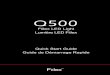 Q500AC User Manual 201606 - Fiilex · Unlawful reproduction or distribution in any manner without the ... Monture Magnétique Source Lumineuse Réglage de Mise au Poing Spigot 28mm