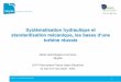 Systématisation hydraulique et - france-hydro-electricite.fr · 3 pôles d’activité: Ingénierie Conception de ... • Des possibilités d’optimisation peuvent être envisagées