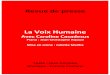 La Voix Humaine - concert-talent.com de presse VH.pdf · De petites tables rondes cernées de chaises se serrent autour d'un piano et d'un ... La voix humaine Jean Cocteau / Francis