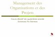 Management des Organisations et des Projets - …lhonore.h.l.f.unblog.fr/files/2008/08/intro-v31.pdf · 35 Le management de projet I: figures et définitions des projets I.2: les