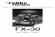 FX-30 2,4 GHz-französisch:T-12 FG.qxd · • Transmission des données à un micro-ordinateur 9 ... 4.8 Mode DSC/mise en ouvre sur le simulateur de vol10 ... Mise à jour du logiciel