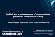 Institut sur la gouvernance d’organisations - IGOPPigopp.org/wp-content/uploads/2014/04/matte-_igopp_-_conference_sur... · Choix des titres Construction de portefeuille Allocation
