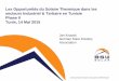 Les Opportunités du Solaire Thermique dans les …©sentation_Résultats_et... · secteurs Industriel & Tertiaire en Tunisie Phase II ... Le cout de la conception, des principaux
