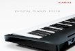 DIGITAL PIANO ES110 - kawai-global.com · Une excellente introduction à la gamme des pianos portables Kawai. Performances authentiques. Prix attractif. Depuis 90 ans, Kawai conçoit