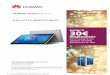 Leaflet HUAWEI NOEL - MediaPad T3 10 - WiFi · Inscription et modalités de l’offre sur * Le DAS (débit d’absorption spéciﬁ que des appareils mobiles) quantiﬁ e le niveau