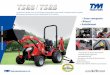 TS23 / TS25 23-25 Horsepower - tym-tracteur.frtym-tracteur.fr/material/Tym_TS23-TS25_fr.pdf · • Sous-compacte • Réussi • Satisfaisant. La gamme TYM des 23 et 25 CV facilite