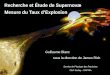Recherche et Étude de Supernovæ Mesure du Taux d’Explosion · Pour ˆcentre ˘1012 kg m 3, la combustion du carbone s’allume (M NB .Masse de Chandrasekhar — 1.4 M , ˆ ch
