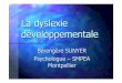 La dyslexie développementale - handiressources.free.frhandiressources.free.fr/Guides/La dyslexie developpementale.pdf · Plan de l’intervention Définition globale Le développement