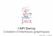 l’API Swing - lirmm.frfmichel/old/ens/java/cours/gui_intro.pdf · Où trouver cette méthode Toute classe Java hérite fatalement d'une autre classe (excepté Object) Peut aussi