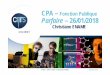 CPA – Fonction Publique Parfaire – 26/01/2018parfaire.fr/sites/default/files/pictures/CNRS - CPA CPF_26 janvier... · CPA – Fonction Publique ... 10 chargés de mission formation