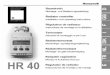 HR 40 - Produktkatalogarmaturen-von- Montage- und Bedienungsanleitung Radiator controller Installation