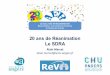 20 ans de Réanimation Le SDRA - jivd-france.com · (vs 9 % for patients treated without ECMO) 20 ans de SDRA Les italiens sont créatifs et persévérants . ECCO 2R : Les pionniers