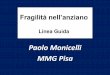 Paolo Monicelli MMG Pisa - ars.toscana.it · Fried e Coll. (2001) propongono una definizione operativa, utile sia al riconoscimento della fragilità sia all'individuazione di un progetto