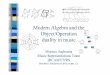 Modern Algebra and the Object/Operation - Ircamrecherche.ircam.fr/equipes/repmus/moreno/AndreattaIowaAtonal.pdf · Modern Algebra and the Object/Operation duality in music Moreno