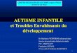 AUTISME INFANTILE et Troubles Envahissants du développement · L’autisme infantile qui appartient au trouble envahissant du développement Les classifications DSM IV (1994) DSM