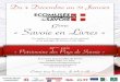 17 « Savoie en Livres » - Écomusée de la Combe de Savoielescoteauxdusalin.fr/wp-content/uploads/2016/10/Brochure-Ecomusee-2017-3.pdf · Salon du Livre le 4 décembre et que vous