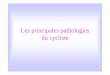 Les principales pathologies du cycliste - Gillonnay …gcc38.on-web.fr/wp-content/uploads/2014/04/pathologies...cm et la jambe ne doit pas être tendue. Vérifier aussi qu’un pédalage