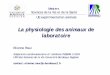 La physiologie des animaux de laboratoireefisio.online.fr/ensenhament11/EA/EA_physiologie2012.pdf · introduction utilisation des animaux pour la connaissance de l’anatomie et de