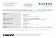 European Technical Approval ETA-08/0201 fileCet Agrément Technique Européen annule et remplace l’ETA-08/0201 valide du 04/02/2008 au 23/07/2013 Organisation pour l’Agrément