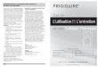 L'utilisation EtL'entretien - manuals.frigidaire.commanuals.frigidaire.com/prodinfo_pdf/Edison/900253427-UMR1FR.pdf · 20 21 IMPORTANTES MESURES DE PROTEcTION Lors de l’utilisation