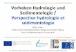 Vorhaben Hydrologie und Sedimentologie / Perspective ... Platz f£¼r Logo der eigenen Institution/Espac