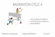 BADMINTON CYCLE 4...Les Attendus de fin de cycle 4: En situation d’opposition réelle et équilirée • Réaliser des actions décisives en situation favorable afin de faire basculer