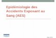 Epidémiologie des Accidents Exposant au Sang (AES) · 2017-03-21 · 18 Mars 2016 N % Manipulation d'instruments souillés : 2 235 53,1 Posés dans un plateau, sur une paillasse